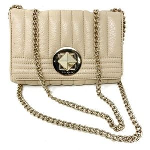 Kate Spade Crossbody Bag Cream Gold Chain Micro